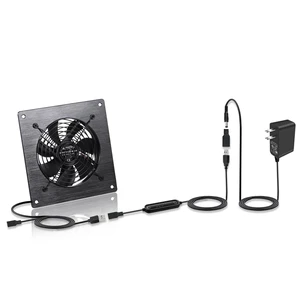 6" (120mm) Silent USB/DC Cooling Fan - 5V/12V Dual Voltage, 6-Speed & Timed Cycle, Fits Home Theater AV Cabinets, Server Racks, RVs, Greenhouses & Pet Nests 6" (120mm) Silent USB/DC Cooling Fan - 5V/12V Dual Voltage, 6-Speed & Timed Cycle, Fits Home Theater AV Cabinets, Server Racks, RVs, Greenhouses & Pet Nests