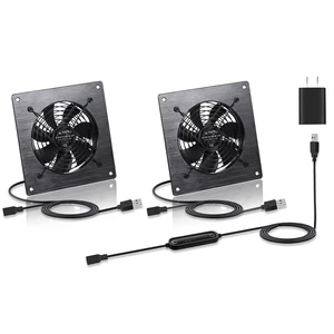 Silent 6" (120mm) USB/DC Cooling Fan - 5V/12V Dual Voltage, 6-Speed Adjustable with Timed Cycle, Perfect for Server Racks, Home Theater AV Cabinets, Cupboards, Greenhouses & RVs Silent 6" (120mm) USB/DC Cooling Fan - 5V/12V Dual Voltage, 6-Speed Adjustable with Timed Cycle, Perfect for Server Racks, Home Theater AV Cabinets, Cupboards, Greenhouses & RVs