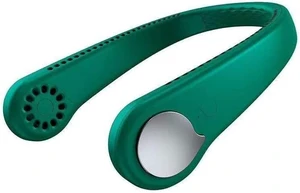 Portable Neck Fan Personal Mini USB Bladeless Neck Fan Rechargeable Neckband Hanging Fans for Camping Hiking Outdoor Travel White(Green) Portable Neck Fan Personal Mini USB Bladeless Neck Fan Rechargeable Neckband Hanging Fans for Camping Hiking Outdoor Travel White(Green)