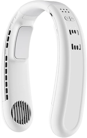 Bladeless Cooling Neck Fan,Hands Free Semiconductor Cooling Chip Hanging Personal Fans, 4000 Mah Rechargeable Battery Powered,One Button Cooling Leafless Fan for Outdoor Bladeless Cooling Neck Fan,Hands Free Semiconductor Cooling Chip Hanging Personal Fans, 4000 Mah Rechargeable Battery Powered,One Button Cooling Leafless Fan for Outdoor