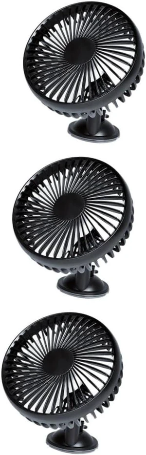 Angoily 3 pcs USB Rechargeable Portable Mini Electric Car Fan Low Noise Adjustable Rotation for Cooling Cars and More Black Angoily 3 pcs USB Rechargeable Portable Mini Electric Car Fan Low Noise Adjustable Rotation for Cooling Cars and More Black