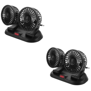ABOOFAN 2pcs Rotating Car Fan Cooling Fan for Car Auto Truck Heads Sturdy Light Easy Installation ABOOFAN 2pcs Rotating Car Fan Cooling Fan for Car Auto Truck Heads Sturdy Light Easy Installation