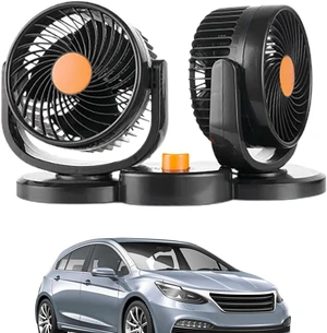 Double Head Car Fan - 24V Double Head USB Desk Fan Double Head Car Fan - 24V Double Head USB Desk Fan