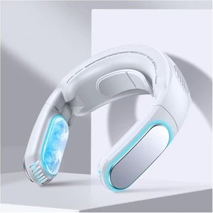 Rechargeable Personal Fan for Neck, USB Wearable Fan for Outdoor, Home, Office, with Neck Brace and 2 Cooling Plate,White (White) Rechargeable Personal Fan for Neck, USB Wearable Fan for Outdoor, Home, Office, with Neck Brace and 2 Cooling Plate,White (White)