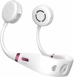 Bladeless Neck Fan USB Rechargeable Ice Sense Fan 360 Degree Rotation Portable Cooling Fan for Outdoor Easy to carry beautiful (White As shown) Bladeless Neck Fan USB Rechargeable Ice Sense Fan 360 Degree Rotation Portable Cooling Fan for Outdoor Easy to carry beautiful (White As shown)