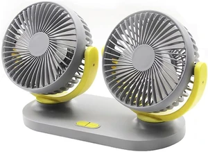 Double Head Car Cooling Fan, USB Vehicle General Fan, Road Travel Universal Car Fan, 2-Head Car Dashboard Fan, USB Portable Desk Fan, Multifunctional Personal Fan,A Double Head Car Cooling Fan, USB Vehicle General Fan, Road Travel Universal Car Fan, 2-Head Car Dashboard Fan, USB Portable Desk Fan, Multifunctional Personal Fan,A