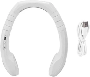 Portable USB Charging Hanging Neck Fan Mini Air Cooler Instant Cooling Home Supplies Air Conditioning for Sports Travel (Color : Black) (White) Portable USB Charging Hanging Neck Fan Mini Air Cooler Instant Cooling Home Supplies Air Conditioning for Sports Travel (Color : Black) (White)