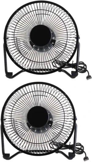 jojofuny 2pcs -powered Metal Mini Fan 8-inch 2-mode Air Circulator Ideal for Desk Car jojofuny 2pcs -powered Metal Mini Fan 8-inch 2-mode Air Circulator Ideal for Desk Car