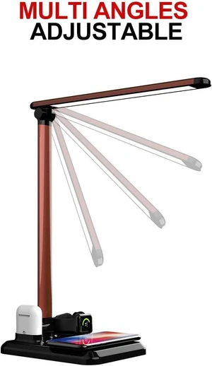 Folding LED Table lamp: Wireless Charging for Apple 15 Mobile Phone Watch Wireless Charging 10W Wireless Charging (Black/USB Cable) Folding LED Table lamp: Wireless Charging for Apple 15 Mobile Phone Watch Wireless Charging 10W Wireless Charging (Black/USB Cable)