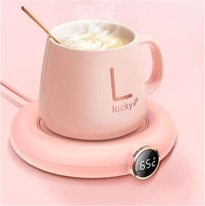Coffee Mug Warmer,USB Coffee Mug Warmer with Box,Mug Warmer for Desk with Auto Shut Off,3 Temp Settings,Coffee Cup Warmer,Gift for Women,Gift for Christmas (Pink) Coffee Mug Warmer,USB Coffee Mug Warmer with Box,Mug Warmer for Desk with Auto Shut Off,3 Temp Settings,Coffee Cup Warmer,Gift for Women,Gift for Christmas (Pink)