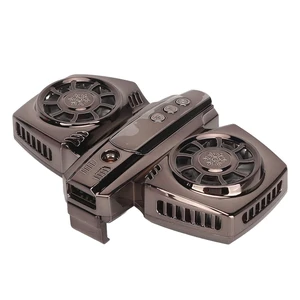 Cell Phone Cooling Fan, ABS and Aluminum Materials, Dual Core Semiconductor Cooling, Intelligent Energy Saving Mode for Playing Games Live Streaming Cell Phone Cooling Fan, ABS and Aluminum Materials, Dual Core Semiconductor Cooling, Intelligent Energy Saving Mode for Playing Games Live Streaming
