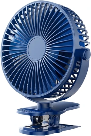 BNE USB Portable Fan, 360 ° Rotation Fan, Clip Vertical Hanging Three Fixed Ways, Silent / 5 Gear, Suitable for Office, Home, Travel, White/Black (Blue) BNE USB Portable Fan, 360 ° Rotation Fan, Clip Vertical Hanging Three Fixed Ways, Silent / 5 Gear, Suitable for Office, Home, Travel, White/Black (Blue)
