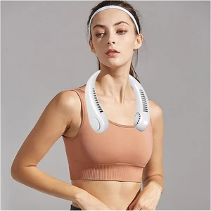Portable Bladeless Neck Fan Hands Free Neck Fans Rechargeable Necklace Fan 360° Cooling Necklace Fan 3 Speeds Hanging Neck Fan for Sports Outdoor Travel (Pink) (White) Portable Bladeless Neck Fan Hands Free Neck Fans Rechargeable Necklace Fan 360° Cooling Necklace Fan 3 Speeds Hanging Neck Fan for Sports Outdoor Travel (Pink) (White)
