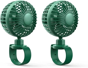 Portable Portable Clip on Fan,Mini Fan,3 Speeds,360°Adjustable USB Fan for Stroller Office Home,Rechargeable Battery Fan High Wind (Color : Green, Size : Double 2000mAh) Portable Portable Clip on Fan,Mini Fan,3 Speeds,360°Adjustable USB Fan for Stroller Office Home,Rechargeable Battery Fan High Wind (Color : Green, Size : Double 2000mAh)