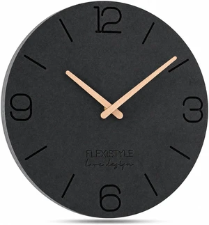 FLEXISTYLE Decorative Wall Clock ECO 30cm Wooden Hands Silent Movement Unique Design FLEXISTYLE Decorative Wall Clock ECO 30cm Wooden Hands Silent Movement Unique Design