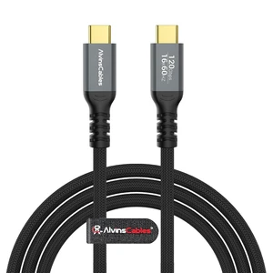 Alvin's Cables Thunderbolt 5 Cable, 6.6ft USB-C to USB-C Cable 120Gbps Bandwidth 240W PD Fast Charging 16K Display, Compatible with Thunderbolt 4/3,USB4, for MacBook,Dock,eGPU Alvin's Cables Thunderbolt 5 Cable, 6.6ft USB-C to USB-C Cable 120Gbps Bandwidth 240W PD Fast Charging 16K Display, Compatible with Thunderbolt 4/3,USB4, for MacBook,Dock,eGPU