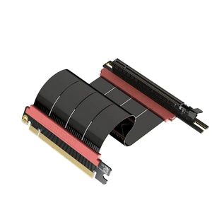 LINKUP PCIe 5.0 Riser Cable | Vertical GPU Mount | Left Angle, 15cm LINKUP PCIe 5.0 Riser Cable | Vertical GPU Mount | Left Angle, 15cm
