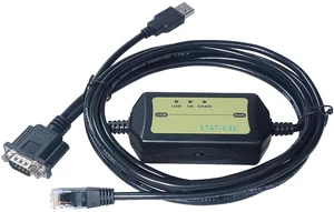 PLC Programming Cable 1747-UIC Compatible with AB SLC5/01/02/03/05 and Micrologix 1000 Series, USB to DH485/RS485/RS232, for Allen Bradley 1747-UIC PLC Programming Cable 1747-UIC Compatible with AB SLC5/01/02/03/05 and Micrologix 1000 Series, USB to DH485/RS485/RS232, for Allen Bradley 1747-UIC