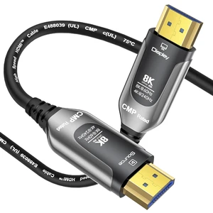 Plenum Rated HDMI Cable(CMP) 100FT-8K 48Gbps Fiber Optic HDMI 2.1 Cord Plenum Rated HDMI Cable(CMP) 100FT-8K 48Gbps Fiber Optic HDMI 2.1 Cord
