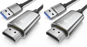 Reborn USB to HDMI Adapter Cable 10FT, 1080P@60Hz USB 3.0 to HDMI Multi-Display Cable Converter Suitable for Macos Windows 7/8/10/11 - Driver Installation is Required (Pack of 2) Reborn USB to HDMI Adapter Cable 10FT, 1080P@60Hz USB 3.0 to HDMI Multi-Display Cable Converter Suitable for Macos Windows 7/8/10/11 - Driver Installation is Required (Pack of 2)