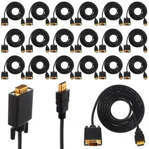 20 Pack Adapter Compatible with HDMI to VGA Cable 6 Feet 20 Pack Adapter Compatible with HDMI to VGA Cable 6 Feet