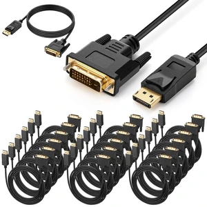 20 Pack Displayport to Dvi Cable 6 ft, Display Port to Dvi Adapter 20 Pack Displayport to Dvi Cable 6 ft, Display Port to Dvi Adapter