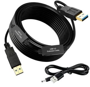 XBOHJOE USB 3.0 Male to Male Cable 50ft Type A Male to A Male Cord 5 Gbps Double USB a to USB a Cable Compatible with Hard Drive Cooling Fan/pad DVD Player and More (Black, 50FT) XBOHJOE USB 3.0 Male to Male Cable 50ft Type A Male to A Male Cord 5 Gbps Double USB a to USB a Cable Compatible with Hard Drive Cooling Fan/pad DVD Player and More (Black, 50FT)