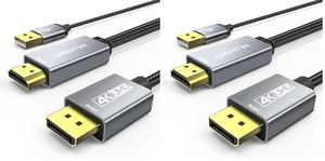 UANTIN Active HDMI to DisplayPort Cable (4K@60Hz) 6FT Uni-Directional (Pack of 2) UANTIN Active HDMI to DisplayPort Cable (4K@60Hz) 6FT Uni-Directional (Pack of 2)