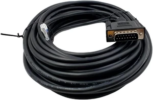 Compucableplususa.com Best Industrial Serial DB15 D-Sub15 Pin RS232 Serial Cable with Bare Wire - 28 AWG with Black PVC Jacket Compucableplususa.com Best Industrial Serial DB15 D-Sub15 Pin RS232 Serial Cable with Bare Wire - 28 AWG with Black PVC Jacket