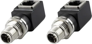 M12 X-Coded 8 Pin to RJ45 Adapter Cat6 Industrial Ethernet Shielded Connector IP68 Waterproof for Cognex and Automation Application (Pack of 2) M12 X-Coded 8 Pin to RJ45 Adapter Cat6 Industrial Ethernet Shielded Connector IP68 Waterproof for Cognex and Automation Application (Pack of 2)
