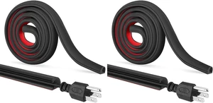 Self-Adhesive Cable Hider, Black, 118inch (Pack of 2) Self-Adhesive Cable Hider, Black, 118inch (Pack of 2)