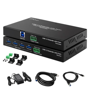 USB 3.2 Extender Over Cat6a/7 up to 330 Feet, Zero Latency USB 3.2 Extender Over Cat6a/7 up to 330 Feet, Zero Latency