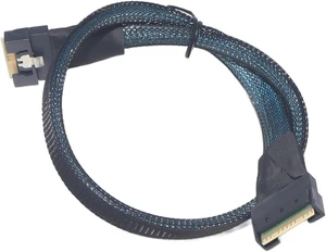 Anti Oblique Insertion SlimSAS SFF-8654 8i to SlimSAS 8i (SFF-8654) 8X 4.0 Cable for Server High-Speed Connection Cable(50cm) Anti Oblique Insertion SlimSAS SFF-8654 8i to SlimSAS 8i (SFF-8654) 8X 4.0 Cable for Server High-Speed Connection Cable(50cm)
