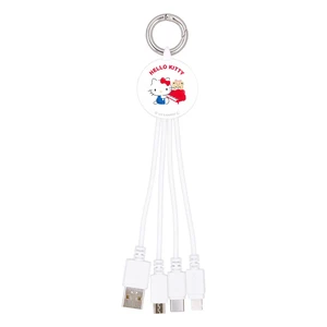 Gourmandise Sanrio Multi-Charging Cable Hello Kitty SANG-297KT Gourmandise Sanrio Multi-Charging Cable Hello Kitty SANG-297KT