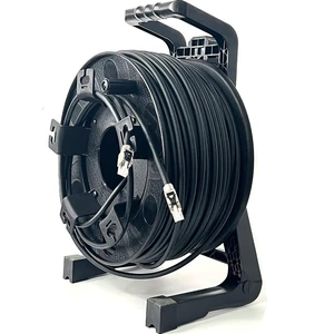 Cat6 Ethernet Cable with Cable Reel, 328ft S/FTP Double-Shielded Network Cable, 1000Mbps Transmission Rate, Ultra-Flex Twisted-Pair, Black Cat6 Ethernet Cable with Cable Reel, 328ft S/FTP Double-Shielded Network Cable, 1000Mbps Transmission Rate, Ultra-Flex Twisted-Pair, Black