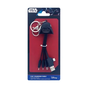 WONDEE Darth Vader 3 in 1 Universal Charging Cable with Door - Key Multi End Cable Dual Input USB and USB C to USB C/Lightning/Micro USB Compatible with iPhone and All (5.9") WONDEE Darth Vader 3 in 1 Universal Charging Cable with Door - Key Multi End Cable Dual Input USB and USB C to USB C/Lightning/Micro USB Compatible with iPhone and All (5.9")