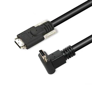 Industrial Camera Data Line - CameraLink 26P High Flex Cable SDR/SDR with Right Angle 90-Degree - 1 Meter Length Industrial Camera Data Line - CameraLink 26P High Flex Cable SDR/SDR with Right Angle 90-Degree - 1 Meter Length