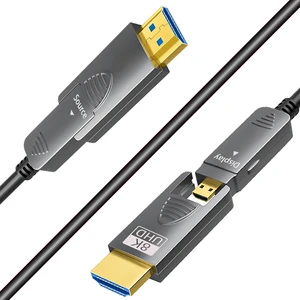 30ft 8K Fiber Optic HDMI Cable, Micro HDMI to HDMI 2.1, Detachable 30ft 8K Fiber Optic HDMI Cable, Micro HDMI to HDMI 2.1, Detachable