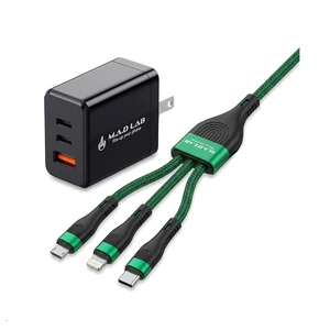 M.A.D LAB 65W USB C Charger with USB C Multi Charging Cable, 3-in-1 GaN, M.A.D LAB 65W USB C Charger with USB C Multi Charging Cable, 3-in-1 GaN,