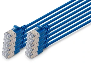 Digitus LAN cable Cat 6A 3 m 10 pieces Slim F/FTP Blue Digitus LAN cable Cat 6A 3 m 10 pieces Slim F/FTP Blue