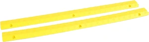 WALFRONT Heavy Duty Cable Protector Non Slip Modular Interlocking Yellow Wire Cover 1000mm with Anti Fatigue Safety Ramp for Driveway Sidewalk WALFRONT Heavy Duty Cable Protector Non Slip Modular Interlocking Yellow Wire Cover 1000mm with Anti Fatigue Safety Ramp for Driveway Sidewalk