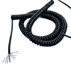 PU Spring Shield Cable 10 core 26 awg Stretch 1 2 3 4 5 6 7 8 9 10 11 12 Meters Spiral Telescopic Wire(Stretch 3 Meter) PU Spring Shield Cable 10 core 26 awg Stretch 1 2 3 4 5 6 7 8 9 10 11 12 Meters Spiral Telescopic Wire(Stretch 3 Meter)