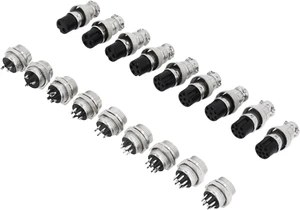 5/10/20 Packs GX12 GX16 GX20 Compatible Aviation Plug 2 3 4 5 6 7 8 9 10 12 14 15Pin M/F, Waterproof Circular Connector(GX16,20Sets (Male Female),3P) 5/10/20 Packs GX12 GX16 GX20 Compatible Aviation Plug 2 3 4 5 6 7 8 9 10 12 14 15Pin M/F, Waterproof Circular Connector(GX16,20Sets (Male Female),3P)