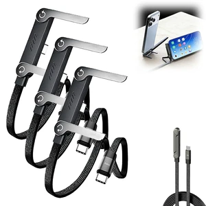 240W Super Fast Charging Cable with Invisible Stand - 2-in-1 USB C Data Cable & Foldable Phone Holder - 240 Watt Braided Fast Charger Cable with Built-in Standing Holder for Android & Laptops (3) 240W Super Fast Charging Cable with Invisible Stand - 2-in-1 USB C Data Cable & Foldable Phone Holder - 240 Watt Braided Fast Charger Cable with Built-in Standing Holder for Android & Laptops (3)
