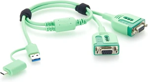 USB-A & USB-C to RS232 Serial Adapter Cable USB to Dual DB9 Female COM Port Converter with FT232RNL Chip for PLC, CNC Machines, Modem, POS (DB9 Female, 0.6m) USB-A & USB-C to RS232 Serial Adapter Cable USB to Dual DB9 Female COM Port Converter with FT232RNL Chip for PLC, CNC Machines, Modem, POS (DB9 Female, 0.6m)