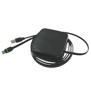 1 Meter Extension Cord Auto Retractable USB Cable Reel for Phone Charger 1 Meter Extension Cord Auto Retractable USB Cable Reel for Phone Charger