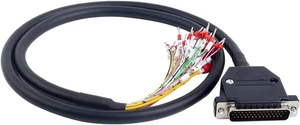 1M Length DB44 Male to High Flex Shielded Cable D-SUB 44-Pin Connector to Single End Cable with Terminal 1M Length DB44 Male to High Flex Shielded Cable D-SUB 44-Pin Connector to Single End Cable with Terminal