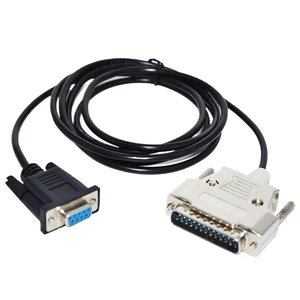 RS232 D-SUB 9 PIN DB9 Female to DB25 D-SUB25PIN Male Adapter Programming USB-SC09 Cable for A Series SC-09 KABLE(5m) RS232 D-SUB 9 PIN DB9 Female to DB25 D-SUB25PIN Male Adapter Programming USB-SC09 Cable for A Series SC-09 KABLE(5m)