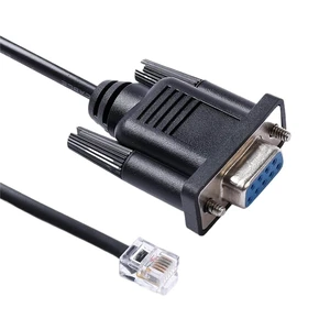 RJ12 Serial Cable RS232 DB9 Female to RJ12 6P6C Serial Cable for Rack PDU and 2G Rack Automatic Switches 940-0144A(3m) RJ12 Serial Cable RS232 DB9 Female to RJ12 6P6C Serial Cable for Rack PDU and 2G Rack Automatic Switches 940-0144A(3m)