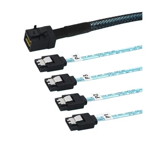 S/AS HD 12G SFF8643 to 4 SATA Cord Internal SFF 8643 Motherboard Controller to 4 SATA Hard Drive Server Cord(0.5m) S/AS HD 12G SFF8643 to 4 SATA Cord Internal SFF 8643 Motherboard Controller to 4 SATA Hard Drive Server Cord(0.5m)